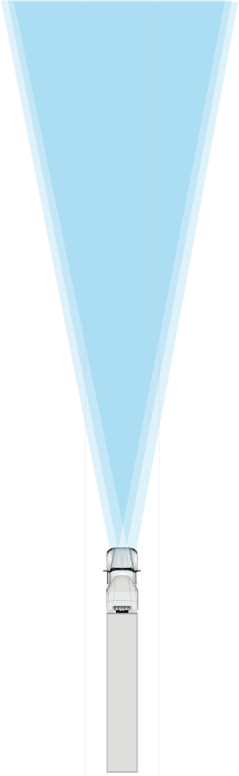 truck with long range view ahead